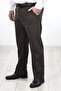 Men's Brown Fleece Inside Side Pocket Classic Cut Velvet Trousers