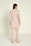 Milk Coffee Robed Maternity and Postpartum Pajama Set - 2