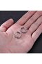 Knit Design Ring Snap Boutique 316l Steel Men's Earrings - 2