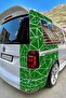Dark Green Triangle Cut Camouflage Car Covering Foil 1 Square Meter (Glossy Foil Model)
