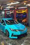 Turquoise Triangle Cut Camouflage Vehicle Covering Foil 1 Square Meter (the Shiny Foil Model) - 2