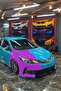 Pink Cut Camouflage Car Covering Foil 1 Square Meter (Glossy Foil Model) - 3