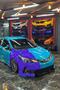 Purple Triangle Cut Camouflage Car Covering Foil 1 Square Meter (Glossy Foil Model) - 2