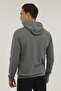 Hooded Slim Fit Gray Men's Sweatshirt 2wsd40052pr - 2