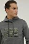 Hooded Slim Fit Gray Men's Sweatshirt 2wsd40052pr - 4