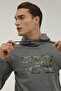Hooded Slim Fit Gray Men's Sweatshirt 2wsd40052pr - 5