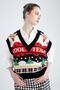 New Year's Themed V-Neck Sweater - 3