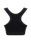 Women's Black Double Layer Sports Bustier Bra 4026 - 2