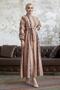 Elvira Patterned Mevlana Sleeve Hijab Dress - Powder - 5