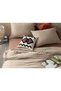 Bowline Piece Washed Super King Duvet Cover Set 260 X 220 cm Beige – Terracotta - 2
