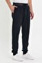 بنطال رجالي أسود مرن فضفاض من Jogger Basic Chino - 2