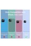 iPhone 14 (6.1) Compatible Soft Silicone 360 ​​With Microfiber Lining ° Full Protection Launch Cover Case - 5