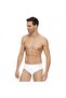 White Luxury Elastane Incebel Belted Men's Slip Panties New Season