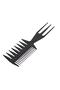 Large Toothed Three Sided Hair Salon Fish Bone Shape Hair Comb Hair Styling Comb - 4