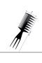 Large Toothed Three Sided Hair Salon Fish Bone Shape Hair Comb Hair Styling Comb - 6