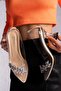 Transparent Stone-Embellished Heeled Shoes