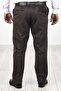 Men's Brown Fleece Inside Side Pocket Classic Cut Velvet Trousers - 2
