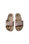 Brown-cream Women's Daily Slippers Gzer1458-7 - 4