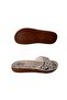 Brown-cream Women's Daily Slippers Gzer1458-7 - 5