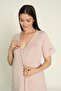 Milk Coffee Robed Maternity and Postpartum Pajama Set - 6