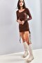 Women's Brown Side-Tie Camisole Dress 40101003 - 4