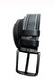 4.5 Cm Thick Sports Black Denim Belt - 2