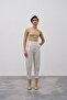 High Waist Slouchy Trousers Beige