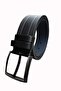 4.5 Cm Thick Sports Black Denim Belt - 2