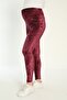 Plum Velvet Maternity Leggings - 4