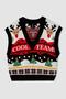 New Year's Themed V-Neck Sweater - 8