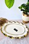 Valonia Gold Large Size Oval Presentation Service 39cm
