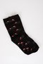 Women's New Year's Themed Cotton Long Socks - 5
