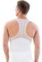White E1009 Mesh Men's Corset Undershirt - 2