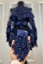 Navy Blue Bridal Veil Set, Henna Veil, Vip Model - 4