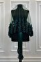 Emerald Green Bridal Veil Set, Henna Veil, Vip Model - 2