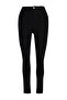Solmayan Siyah Yüksek Bel Esnek/Stretch Büyük Beden Skinny Jeans TBBAW23CJ00061 - 12