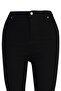 Solmayan Siyah Yüksek Bel Esnek/Stretch Büyük Beden Skinny Jeans TBBAW23CJ00061 - 14