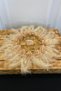 Cappuccino Bride Groom Handkerchief, Three-Dimensional Flower Feather Stone Decorated, Wedding Henna Albanian Circumcision Promise - 2