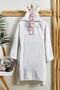 Hooded Children's Bathrobe 100% Cotton Girl's Boy's Bathrobe Unicorn Animal White - 2