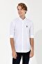 U.S. Polo Assn. Men's Woven Regular Fit White Shirt - 4
