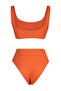 Pomegranate Flower Bralet High Waist High Leg Regular Bikini Set TBESS22BT0010 - 10