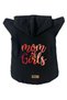 Hooded Fleece Sweatshirt Dog And Cat Outfit & Dress - Black Girls Mom