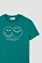 تي شيرت Cool Smileyworld ذو رقبة دائرية 100% قطن - 5