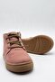Lace-up Zippered Leather Baby Boots Powder Pink - 4