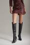 Perseus Lace Detailed Black Matte 8 cm Women's Boots, Heeled Boots - 4
