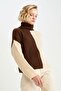 Relax Fit Half Turtleneck Selanik Fabric Sweater - 6