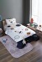 Spacecraft Patterned Single Bedspread and Pique Set - 2