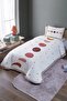 Moon Tropic Patterned Single Bedspread and Pique Set