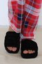 House Slippers Silent Sole Open Front Polite Plush House Slippers Washable Dowry Bundle Slippers - 2