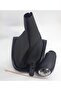 Renault Clio 4 After 2012 Renault Clio 4 Gear Knob and Shift Gaiter (Black Leather & Black Stitch)